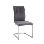 Chintaly Imports, Sedia a sbalzo contemporanea con cuciture a vista - Set da 2