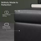 Panca Ottomana Contenitore da 121,4 cm con Rivestimento in Pelle, Cerniere Robuste, Seduta Poggiapiedi per Camera da Letto o Ingresso