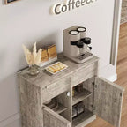 62.4 Credenza Buffet - Mobile Contenitore a 4 Cassetti per Cucina, Sala da Pranzo e Soggiorno