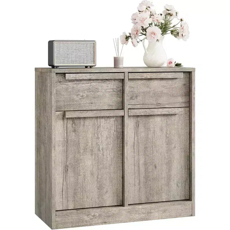 62.4 Credenza Buffet - Mobile Contenitore a 4 Cassetti per Cucina, Sala da Pranzo e Soggiorno