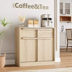 62.4 Credenza Buffet - Mobile Contenitore a 4 Cassetti per Cucina, Sala da Pranzo e Soggiorno