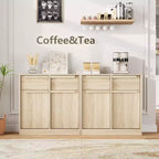 62.4 Credenza Buffet - Mobile Contenitore a 4 Cassetti per Cucina, Sala da Pranzo e Soggiorno