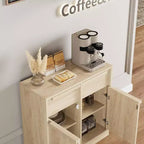 62.4 Credenza Buffet - Mobile Contenitore a 4 Cassetti per Cucina, Sala da Pranzo e Soggiorno
