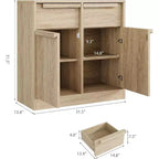 62.4 Credenza Buffet - Mobile Contenitore a 4 Cassetti per Cucina, Sala da Pranzo e Soggiorno