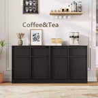 62.4 Credenza Buffet - Mobile Contenitore a 4 Cassetti per Cucina, Sala da Pranzo e Soggiorno