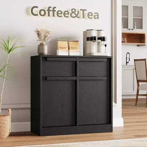 62.4 Credenza Buffet - Mobile Contenitore a 4 Cassetti per Cucina, Sala da Pranzo e Soggiorno