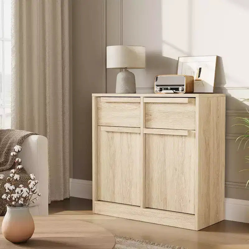 62.4 Credenza Buffet - Mobile Contenitore a 4 Cassetti per Cucina, Sala da Pranzo e Soggiorno