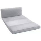 HOMCOM Divano Letto a Sacco da Terra Contemporaneo, Ampio Materasso Pieghevole in Peluche, Imbottitura in Schiuma, Divano Letto a Parete