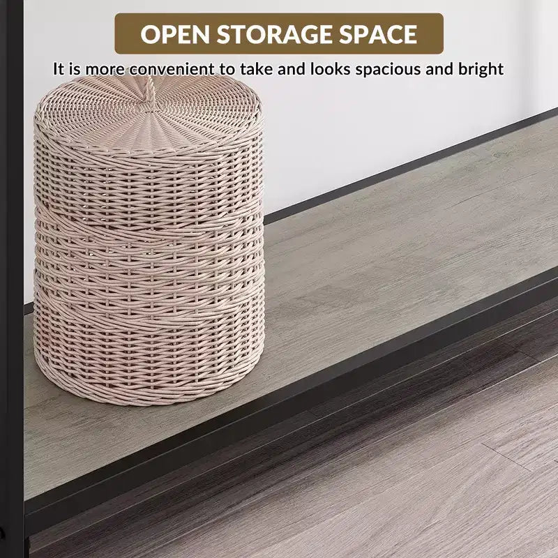 GustoWave Tavolino Console Stretto da 41,5'', Tavolo d'Appoggio per Divano a 2 Ripiani in Legno, Mobile per Ingresso, Soggiorno, Corridoio, Facile Montaggio