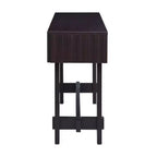 Consolle Hostack da 52'' con cassetti e gambe in legno massello per soggiorno e ingresso, Espresso