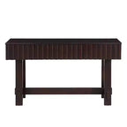Consolle Hostack da 52'' con cassetti e gambe in legno massello per soggiorno e ingresso, Espresso