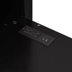 Letto a soppalco da gioco in legno a grandezza naturale con scrivania e armadio, porta USB e luce LED per cameretta di bambini, ragazzi e adulti