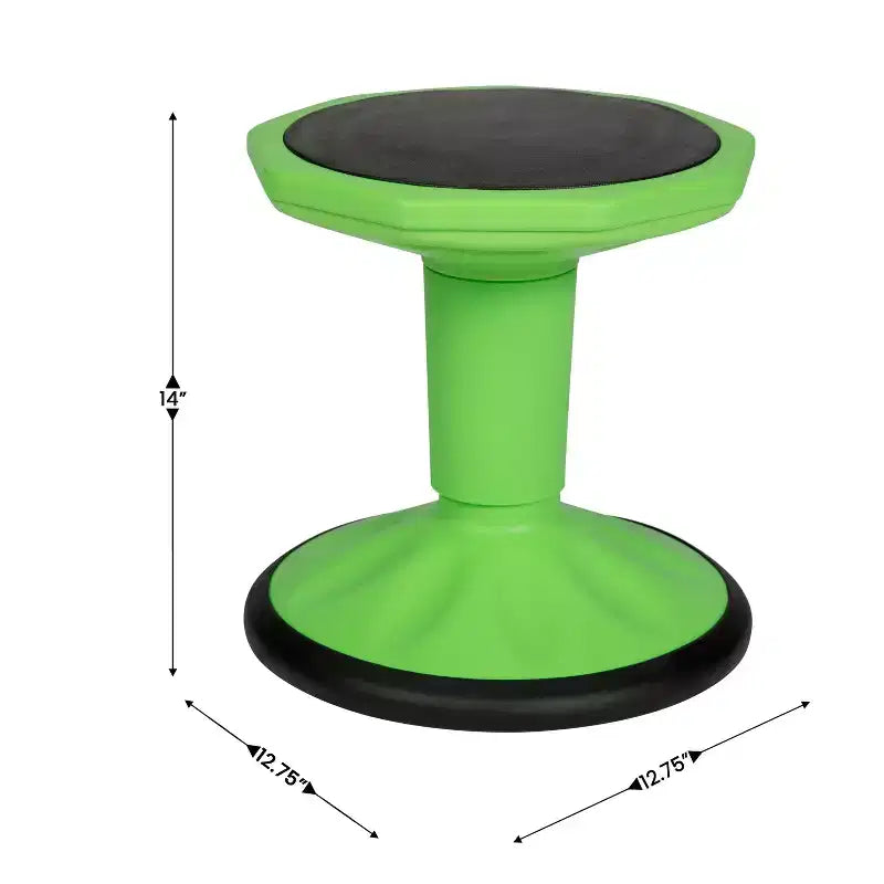 Sgabello Attivo Flessibile per Bambini Flash Furniture Lucas ad Altezza Fissa per Aula e Casa con Base Antiscivolo