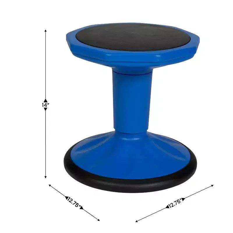 Sgabello Attivo Flessibile per Bambini Flash Furniture Lucas ad Altezza Fissa per Aula e Casa con Base Antiscivolo