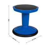 Sgabello Attivo Flessibile per Bambini Flash Furniture Lucas ad Altezza Fissa per Aula e Casa con Base Antiscivolo