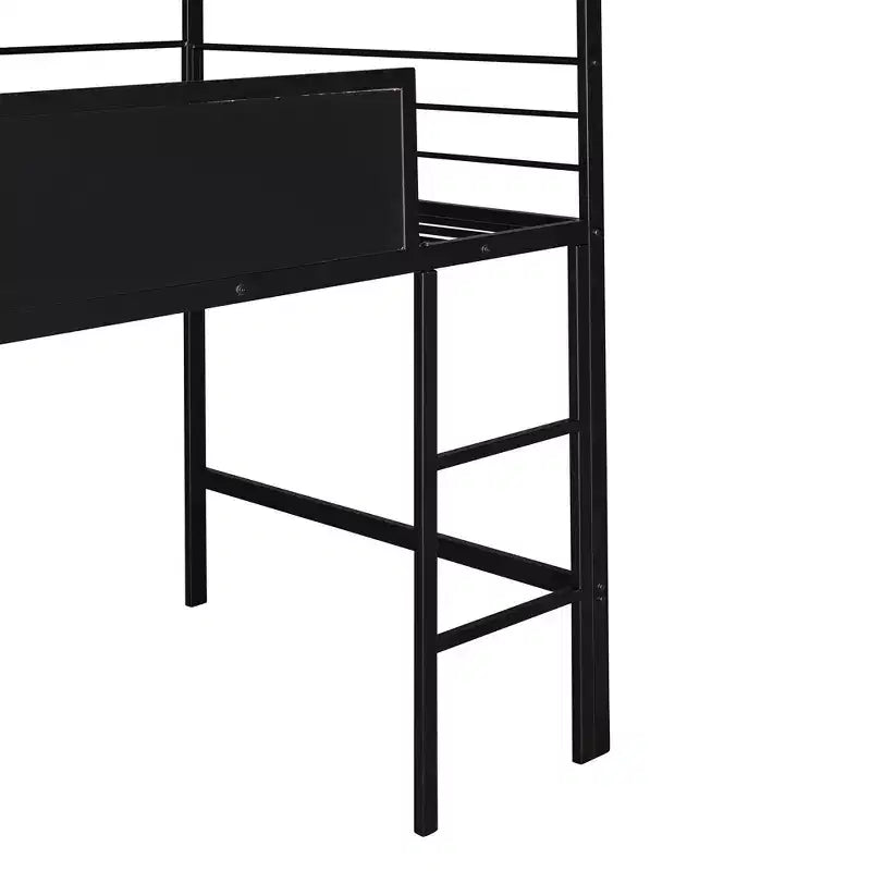 Letto a castello a soppalco con scivolo, letto a casetta in metallo con tetto, letto a soppalco basso con lavagna in legno scrivibile per bambini e ragazzi
