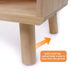 Libreria/Mobile Contenitore in Legno Massello di Pino con 7 Scomparti, 45,5L x 29,1H, Scaffale Fisso per Libri/Giocattoli/Decorazioni, Scaffale Moderno in Legno