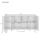 GDFStudio Gracie 60 Credenza/Buffet Moderno con Ripiani Regolabili e Ante