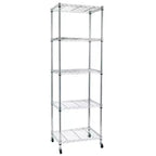 Karl Home 60 cm L unità scaffalatura in acciaio regolabile in altezza con ruote