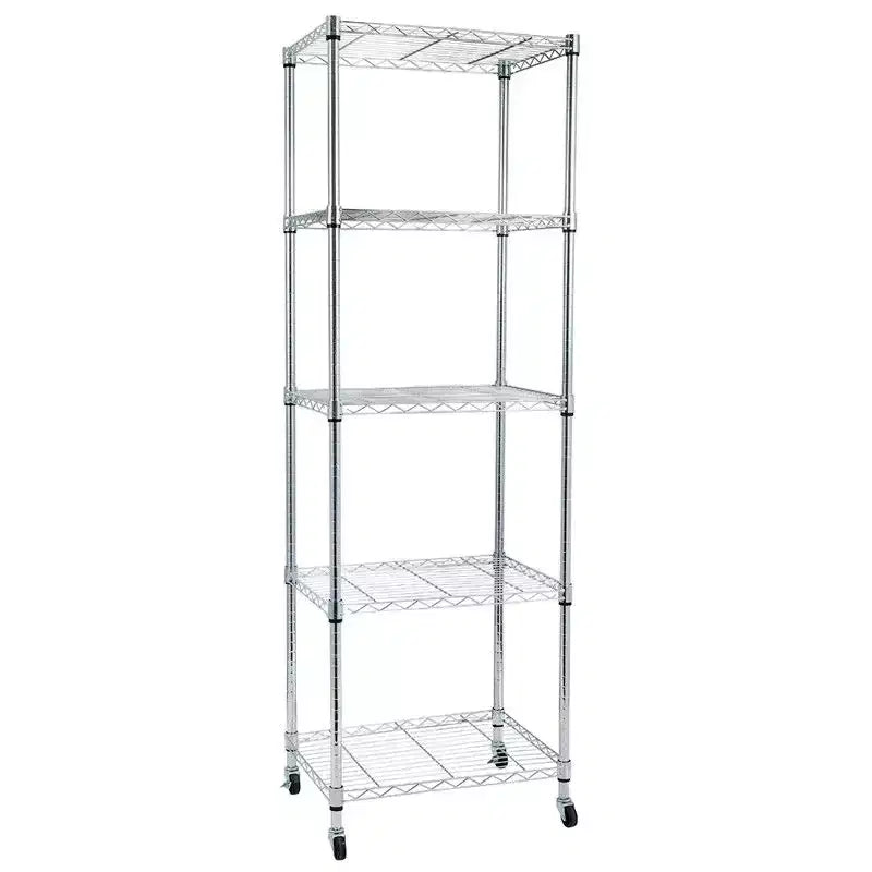 Karl Home 60 cm L unità scaffalatura in acciaio regolabile in altezza con ruote