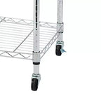 Karl Home 60 cm L unità scaffalatura in acciaio regolabile in altezza con ruote