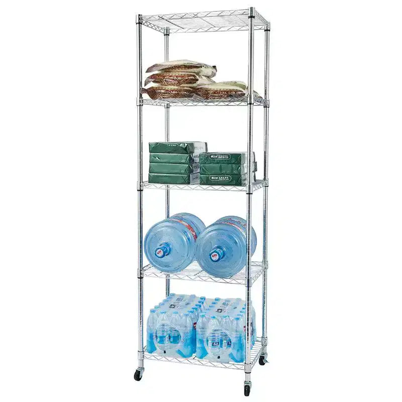 Karl Home 60 cm L unità scaffalatura in acciaio regolabile in altezza con ruote