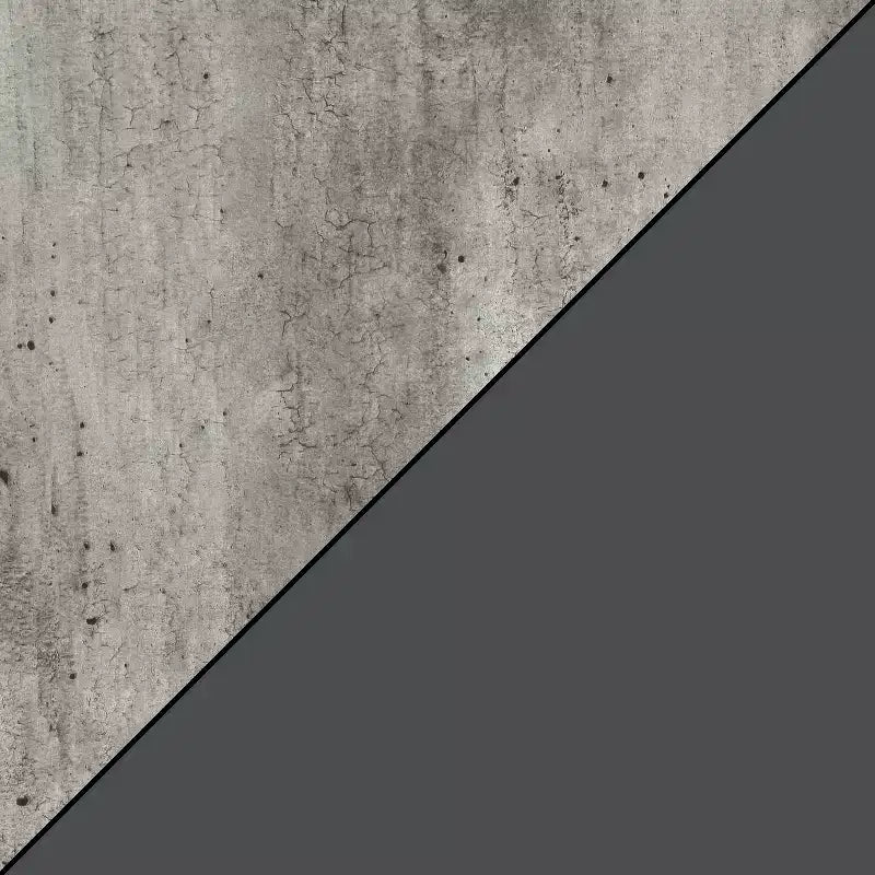 HomeStock Tavolino da Salotto Rettangolare in Metallo Grigio da 60 cm di Altezza - 1 Pezzo