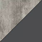 HomeStock Tavolino da Salotto Rettangolare in Metallo Grigio da 60 cm di Altezza - 1 Pezzo