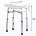 Sgabello da doccia Sedia da doccia per vasca da bagno con gambe regolabili in altezza Capacità di carico 158 kg Antiscivolo