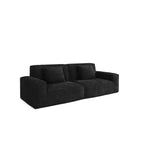 Divano modulare grande Whisen 106.3 - Tessuto a righe, stile moderno, confortevole, compressione sottovuoto, spugna intera, alto rimbalzo, dritto