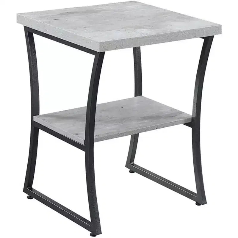 Tavolino da divano contemporaneo HomeStock Belmont con struttura in metallo verniciato a polvere, robusto ripiano inferiore e look moderno minimalista ed elegante