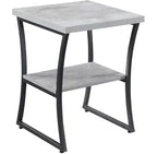 Tavolino da divano contemporaneo HomeStock Belmont con struttura in metallo verniciato a polvere, robusto ripiano inferiore e look moderno minimalista ed elegante