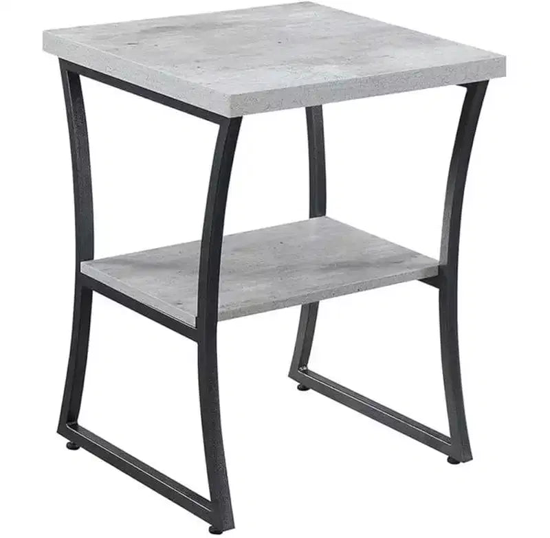 Tavolino da divano contemporaneo HomeStock Belmont con struttura in metallo verniciato a polvere, robusto ripiano inferiore e look moderno minimalista ed elegante