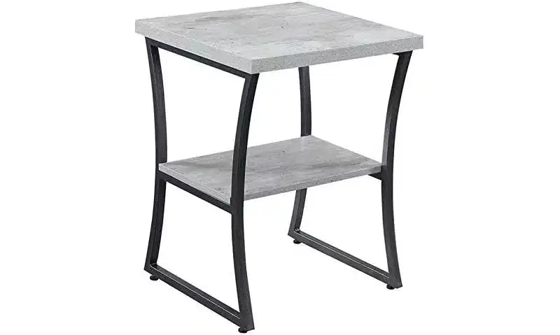 Tavolino da divano contemporaneo HomeStock Belmont con struttura in metallo verniciato a polvere, robusto ripiano inferiore e look moderno minimalista ed elegante