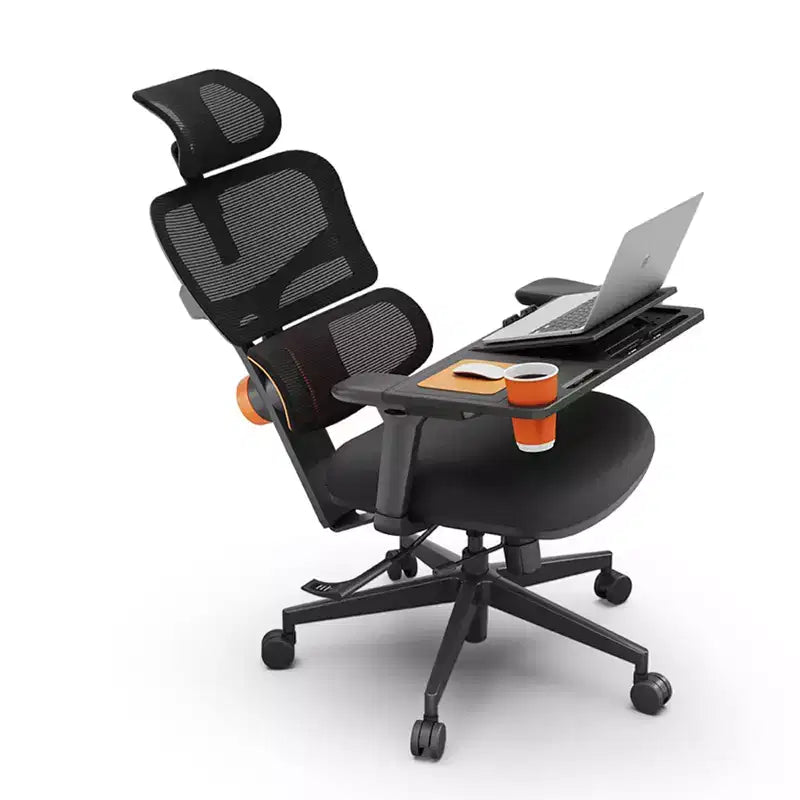 Newtral Ergonomic Desk Chair with Fully Adaptive Lumbar Support - 3D Flip-up Armrest - NT001+LAPD-BLACK