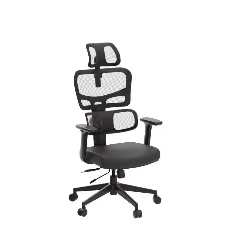 Sedia da scrivania ergonomica Newtral con supporto lombare completamente adattivo - bracciolo pieghevole 3D - NT001+LAPD-BLACK