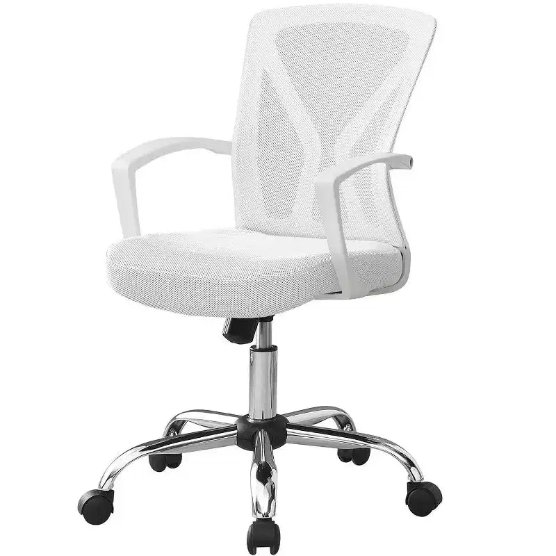 Sedia da Ufficio Ergonomica Okak in Rete con Altezza Regolabile, Sedia Girevole con Braccioli e Seduta Imbottita, Sedia da Computer per Studio, Sala Lettura