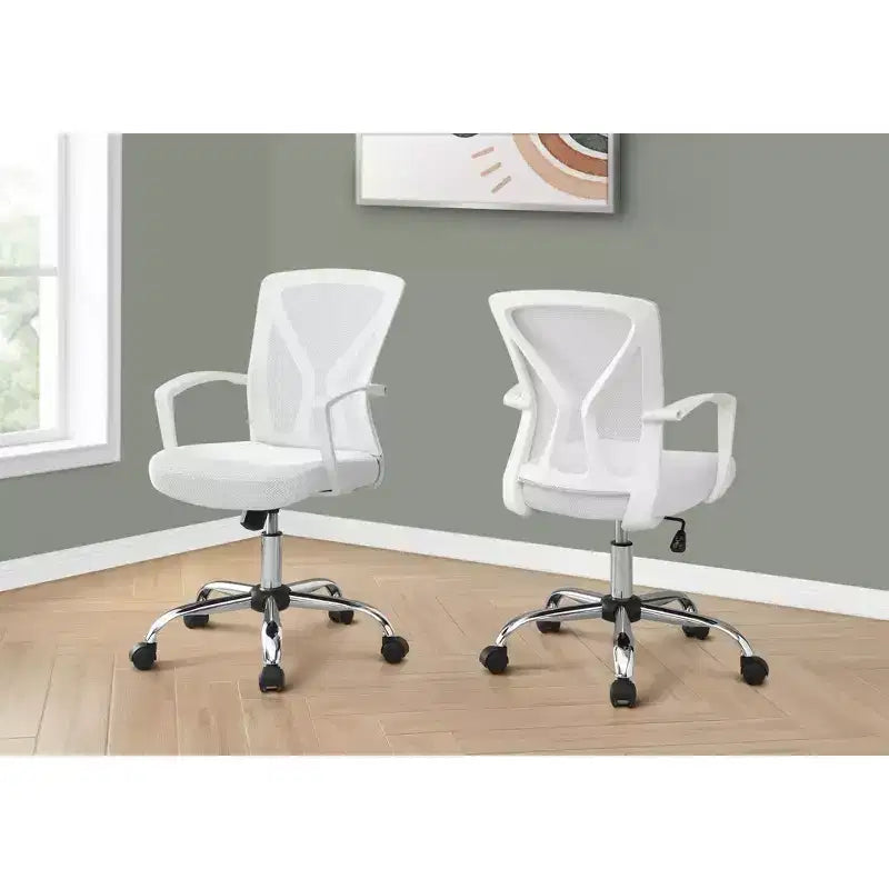 Sedia da Ufficio Ergonomica Okak in Rete con Altezza Regolabile, Sedia Girevole con Braccioli e Seduta Imbottita, Sedia da Computer per Studio, Sala Lettura