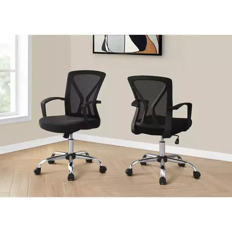 Sedia da Ufficio Ergonomica Okak in Rete con Altezza Regolabile, Sedia Girevole con Braccioli e Seduta Imbottita, Sedia da Computer per Studio, Sala Lettura