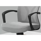 Sedia da Ufficio Ergonomica Okak in Rete con Altezza Regolabile, Sedia Girevole con Braccioli e Seduta Imbottita, Sedia da Computer per Studio, Sala Lettura