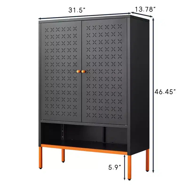 Scarpiera Okak, Organizzatore di scarpe con tre ripiani regolabili e scomparto sospeso cavo per il cambio scarpe, Mobile per l'ingresso