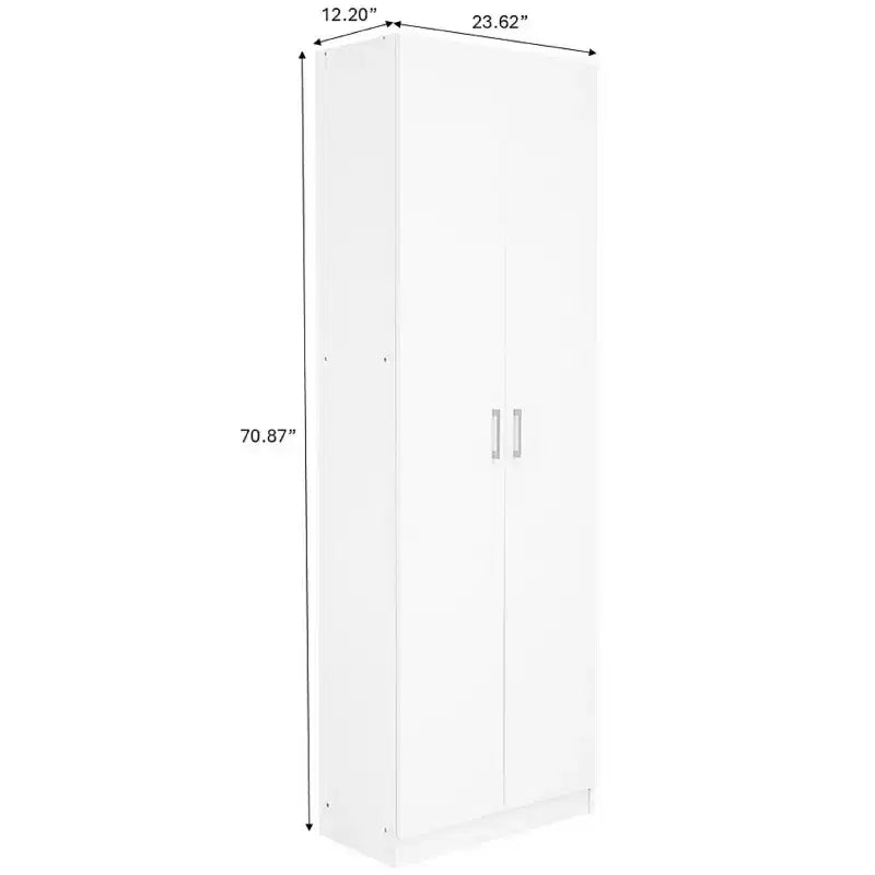 AndMakers Armadietto a 4 ripiani in legno autoportante, 61 cm L x 180 cm A x 30 cm P