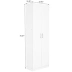 AndMakers Armadietto a 4 ripiani in legno autoportante, 61 cm L x 180 cm A x 30 cm P