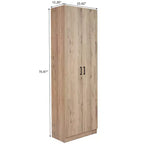 AndMakers Armadietto a 4 ripiani in legno autoportante, 61 cm L x 180 cm A x 30 cm P