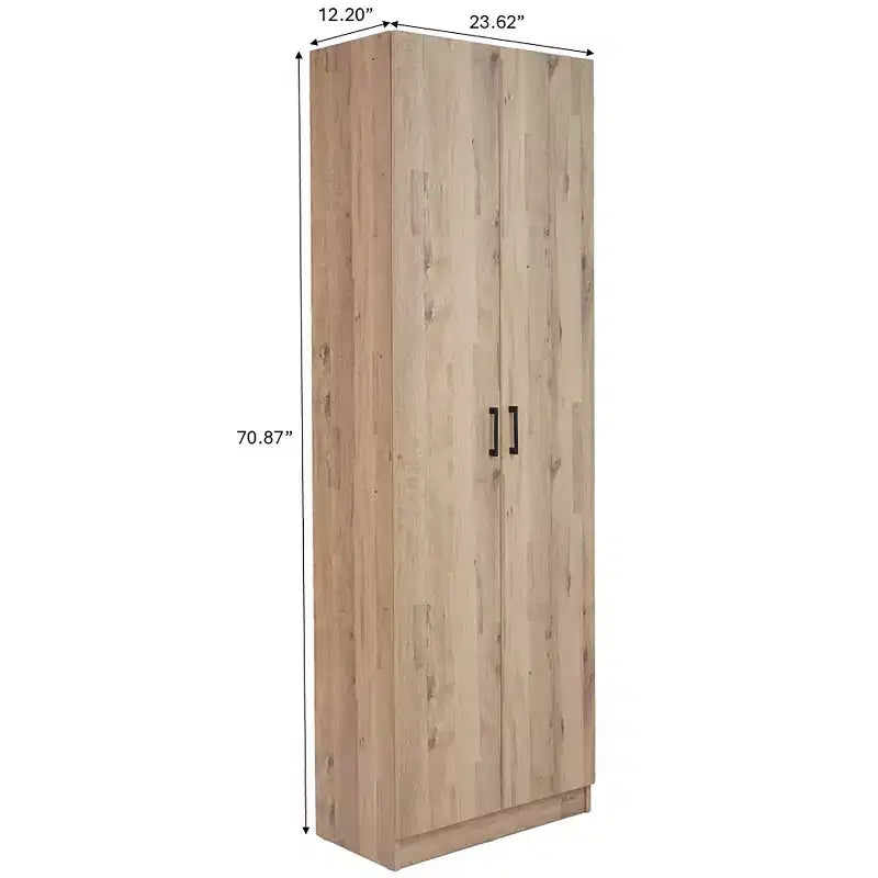 AndMakers Armadietto a 4 ripiani in legno autoportante, 61 cm L x 180 cm A x 30 cm P