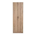 AndMakers 24 in. W x 71 in. H x 12 in. D 4-Shelf Wood Freestanding Cabinet