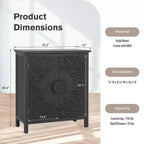Captiva Designs Mobile Buffet con Ante, Stile Fattoria, con Intaglio Floreale, per Soggiorno