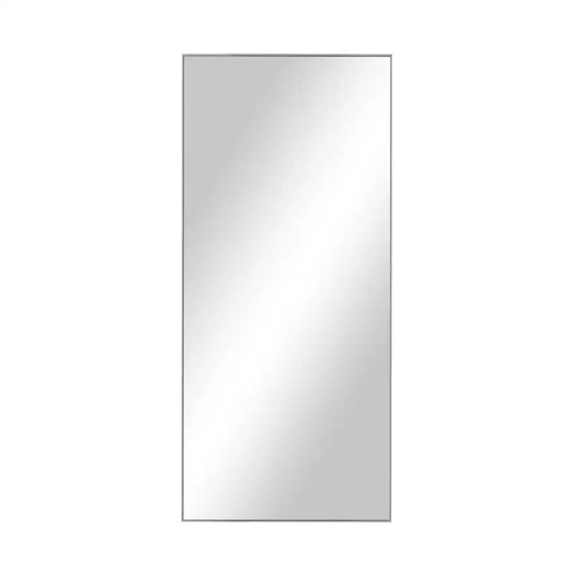 Specchio da Trucco Minimale Moderno in Lega di Alluminio MAYEERTY ad Alta Definizione con Supporto Argento per Camera da Letto Ingresso