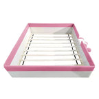 Letto Montessori a pavimento Bellemave in PU con recinzione e scalini, letto a pavimento Queen Size con doghe per bambini e bambine (rosa+bianco)