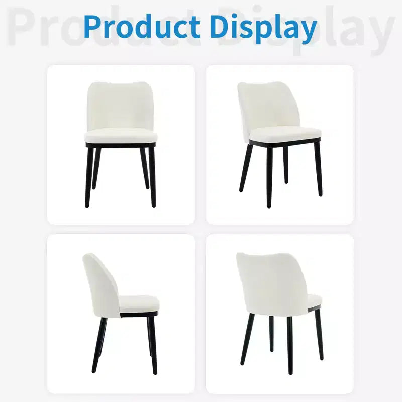 COZONY Sedie da pranzo set da 2, sedie laterali moderne imbottite in tessuto con seduta imbottita e gambe in legno, sedie da pranzo d'accento per cucina e soggiorno